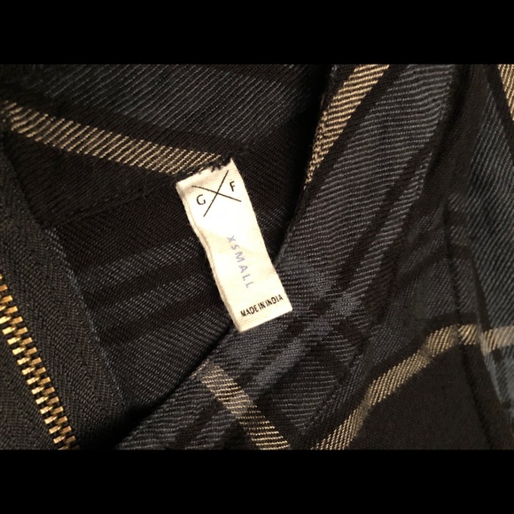 Plaid Navy Dress - Picture 4 of 4